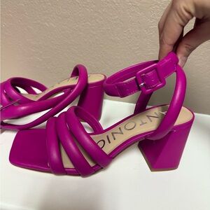 Antonio Melani Women's Pink Heeled Sandals